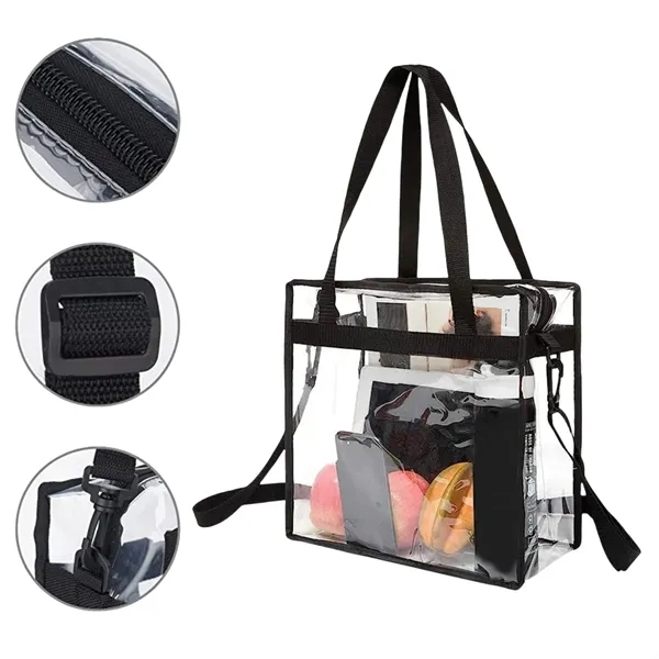 6 x 12.6 x 6 Inch Transparent PVC Tote