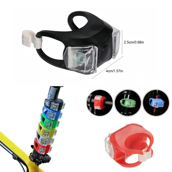 Flexible Strap Bike Light with Flash Modes — Abs — Blue