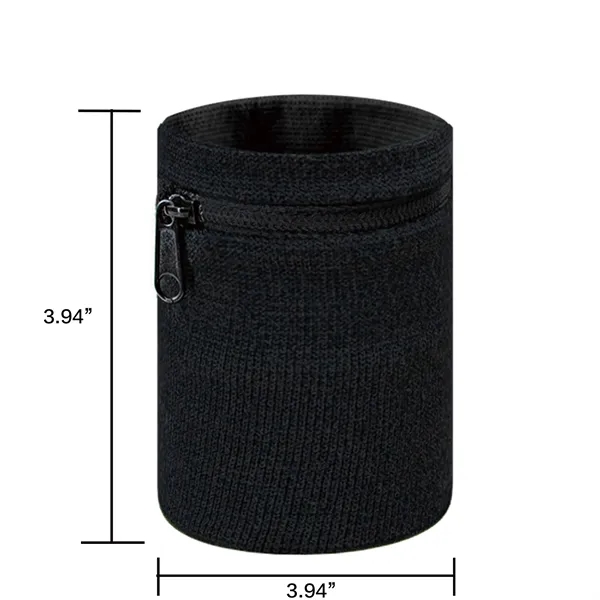 Adaptive Fit Wristband with Zipper Compartment