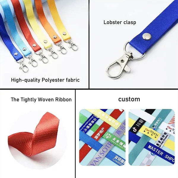 59 Inch Polyester Lanyard For Badges And Keys