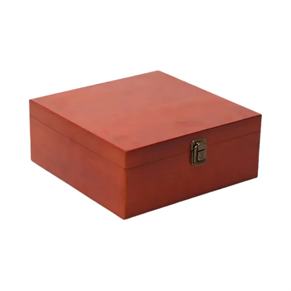 Personalized Pine Wood Memory Box with Lock