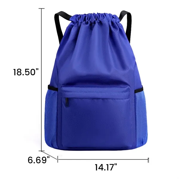 Waterproof Gym Swimwear Drawstring Bag Oxford Cloth