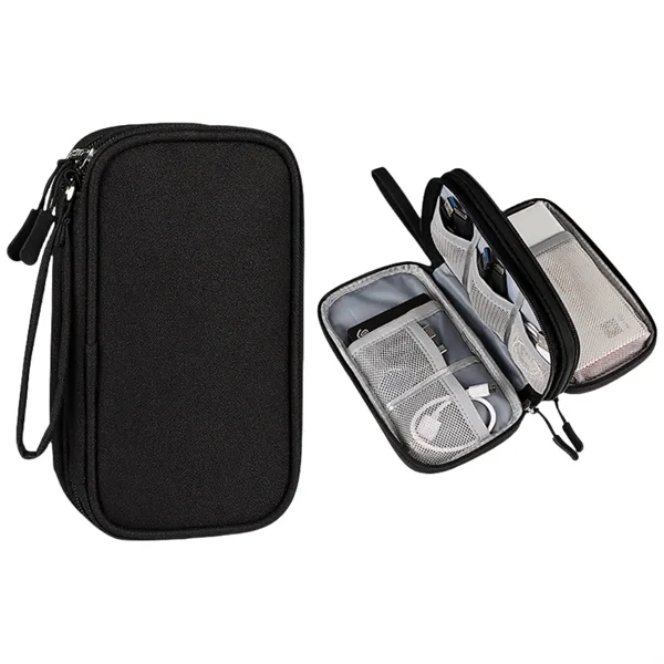 Portable Digital Accessory Organizer, Double Layer