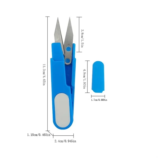 Plastic Craft Scissors in Vibrant Colors — Plastic — Red