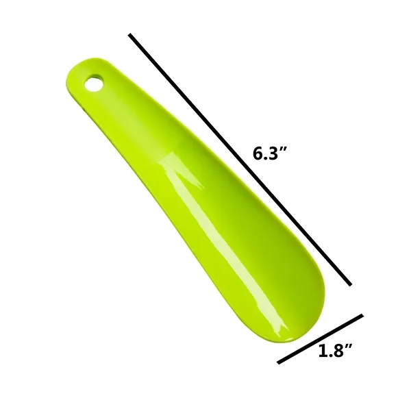 Compact Hanging Shoe Horn Made from Durable Plastic