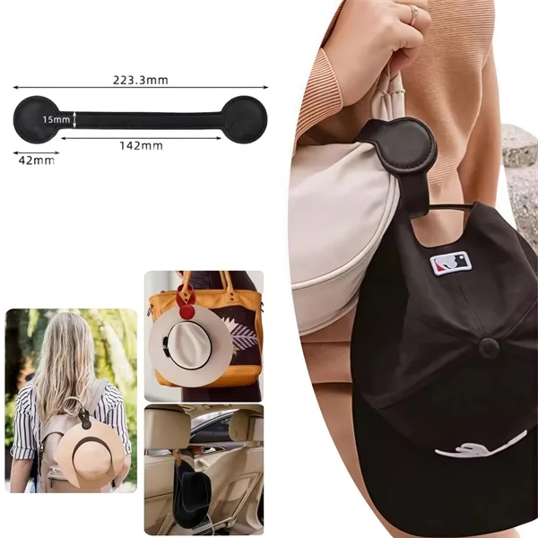 Durable PU Leather Hat Holder with Strong Magnet