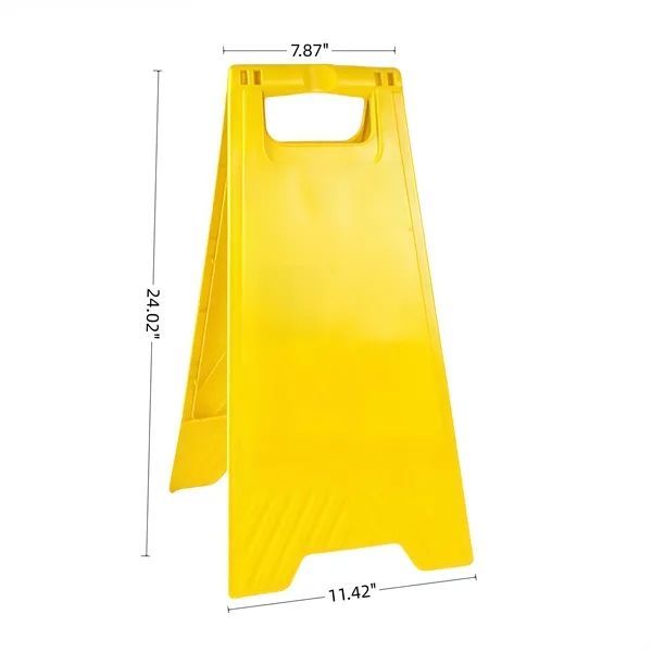 Compact Folding Safety Warning Sign with Ground Spikes
