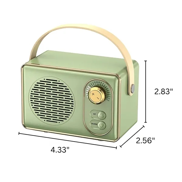 Wireless ABS Music Speaker 4.33 x 2.83 x 2.56 Inch