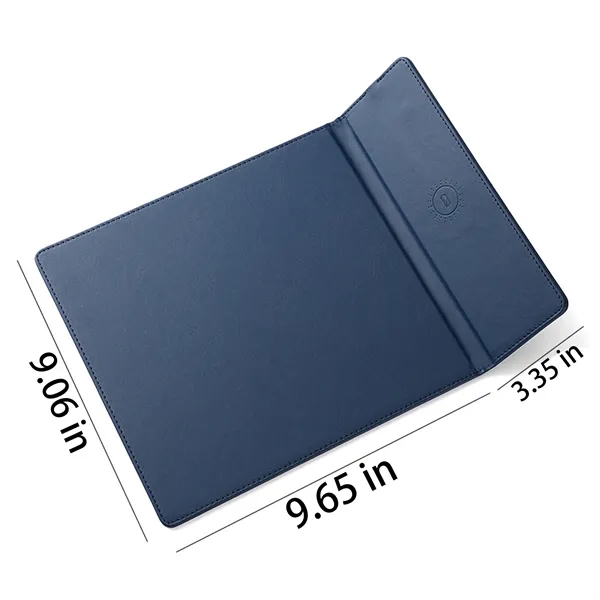 Ultra-Thin PU Leather 15W Charging Mouse Pad