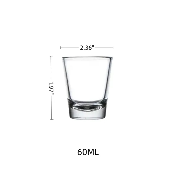 Bulk 60ml Glass Shot Cups for Cocktails and Spirits