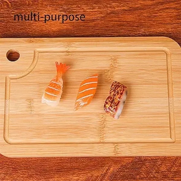 Bamboo Cutting Board Set, Three-Piece, 12.99 x 9.06 x 0.39