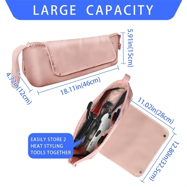 Compact Waterproof Pouch for Curling Irons and Hair Tools