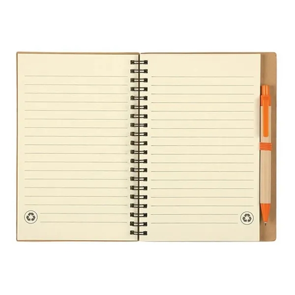 5 x 7 Inch Eco Notebook 60 Lined Pages Pen