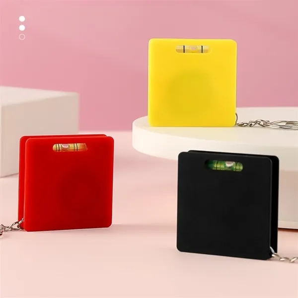 ABS Key Chain Tape Measure, 1.69 x 1.69 x 0.39 in