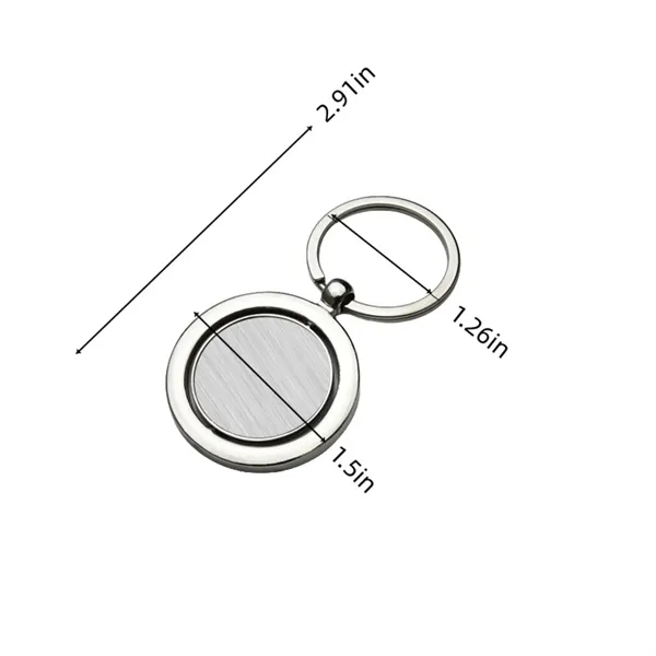 Glossy Zinc Alloy Keychains for Photos and Logos