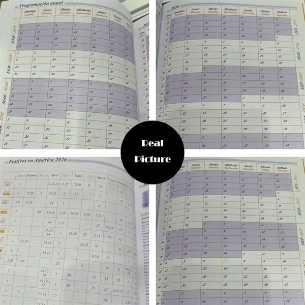 2026 A5 Spanish Planner, Faux Leather Finish