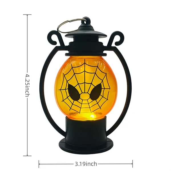 Plastic Halloween Pumpkin Lantern with LED Glow