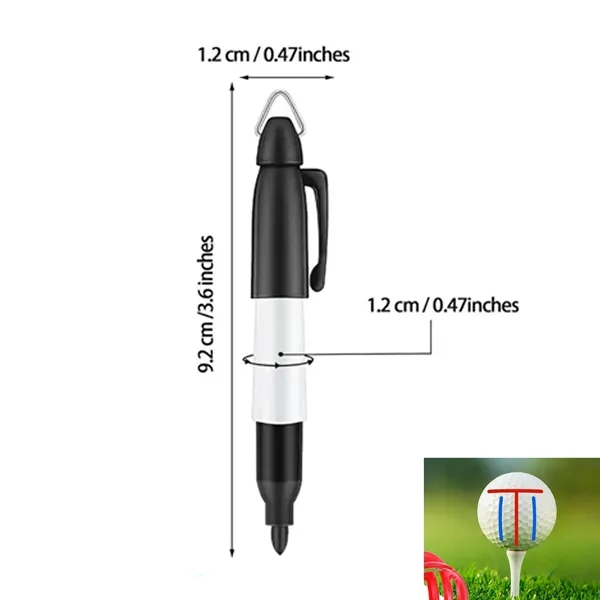 Plastic Mini Permanent Marker with Metal Clip