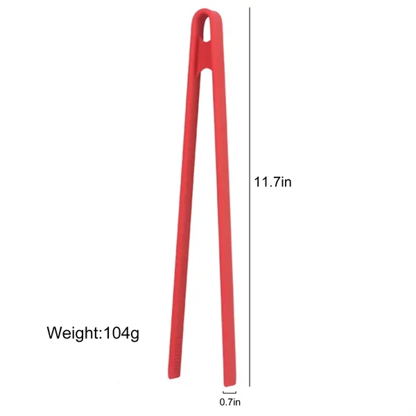 Long Silicone Cooking Clamps with Adjustable Width — Silicone — White