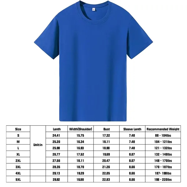 Pill Resistant Breathable Cotton Promotional Tee