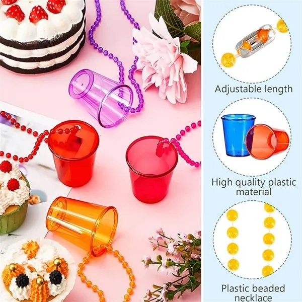 Reusable 1.7oz Shot Glass Necklace for Parties