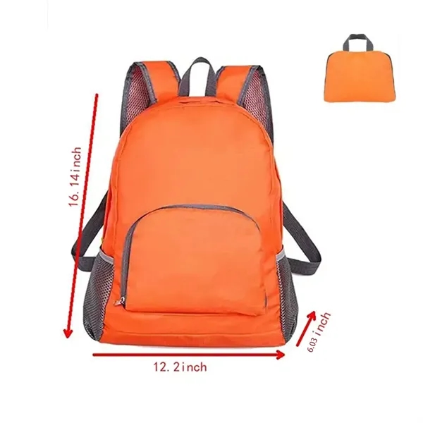 Compact Fold Flat Backpack Bag with Convenient Handle