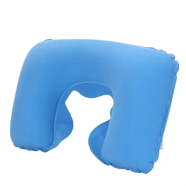 PVC Neck Pillow with Soft Flocked Surface