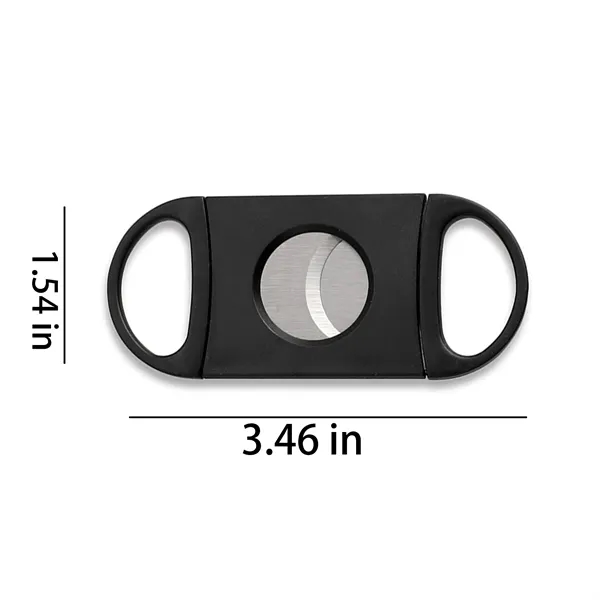 Ergonomic Stainless Steel Cigar Cutter With Two Calibers