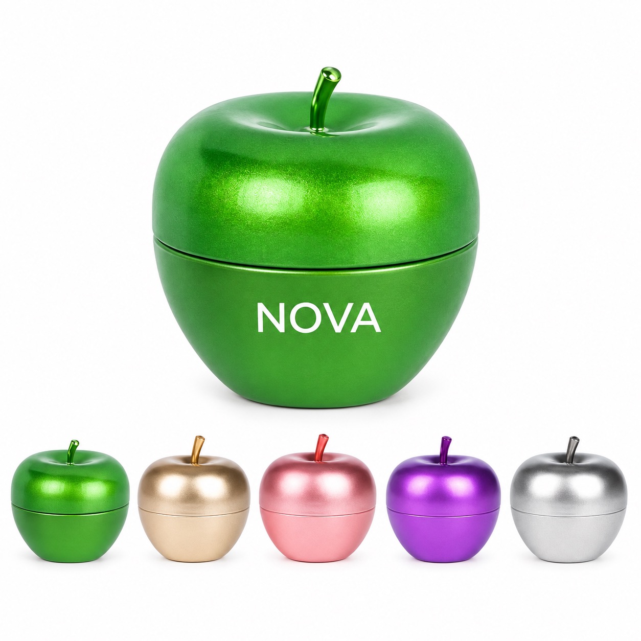 Decorative Apple Tin Canister for Pantry Storage