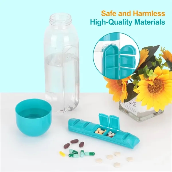 BPA-Free 20oz Medication Tracker Water Bottle