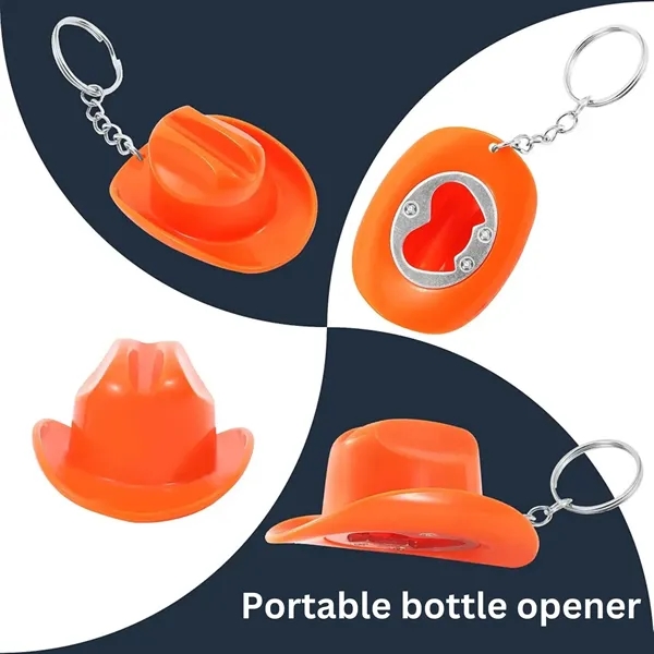 Cowboy Style Pendant with Bottle Opener, Plastic — Plastic — Red