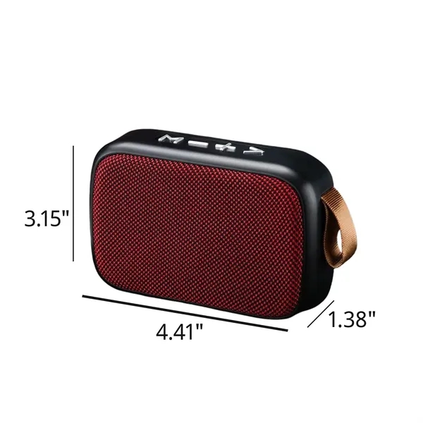 Aluminum and Metal Portable Speaker with Card Support