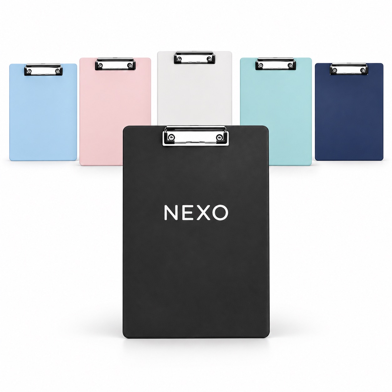 A5 Thickened Plastic Clipboard With Hanging Loop — Plastic — Black