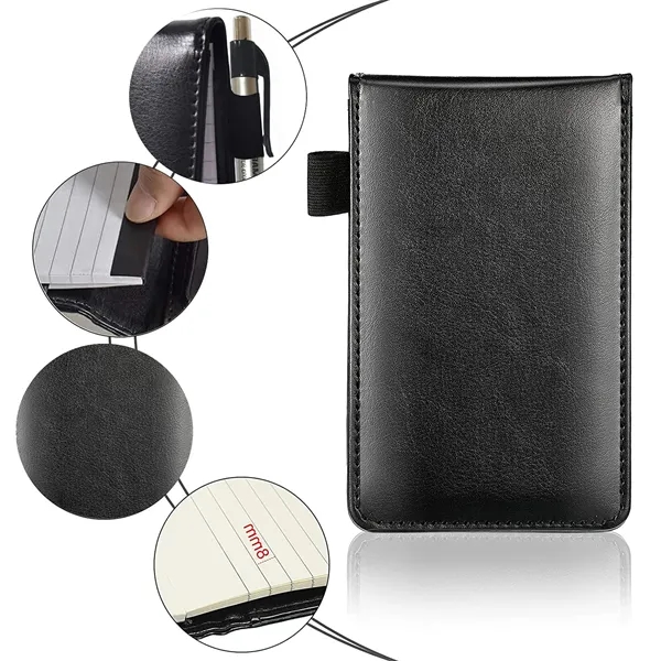 Pocket Notebook Holder with Business Card Pockets