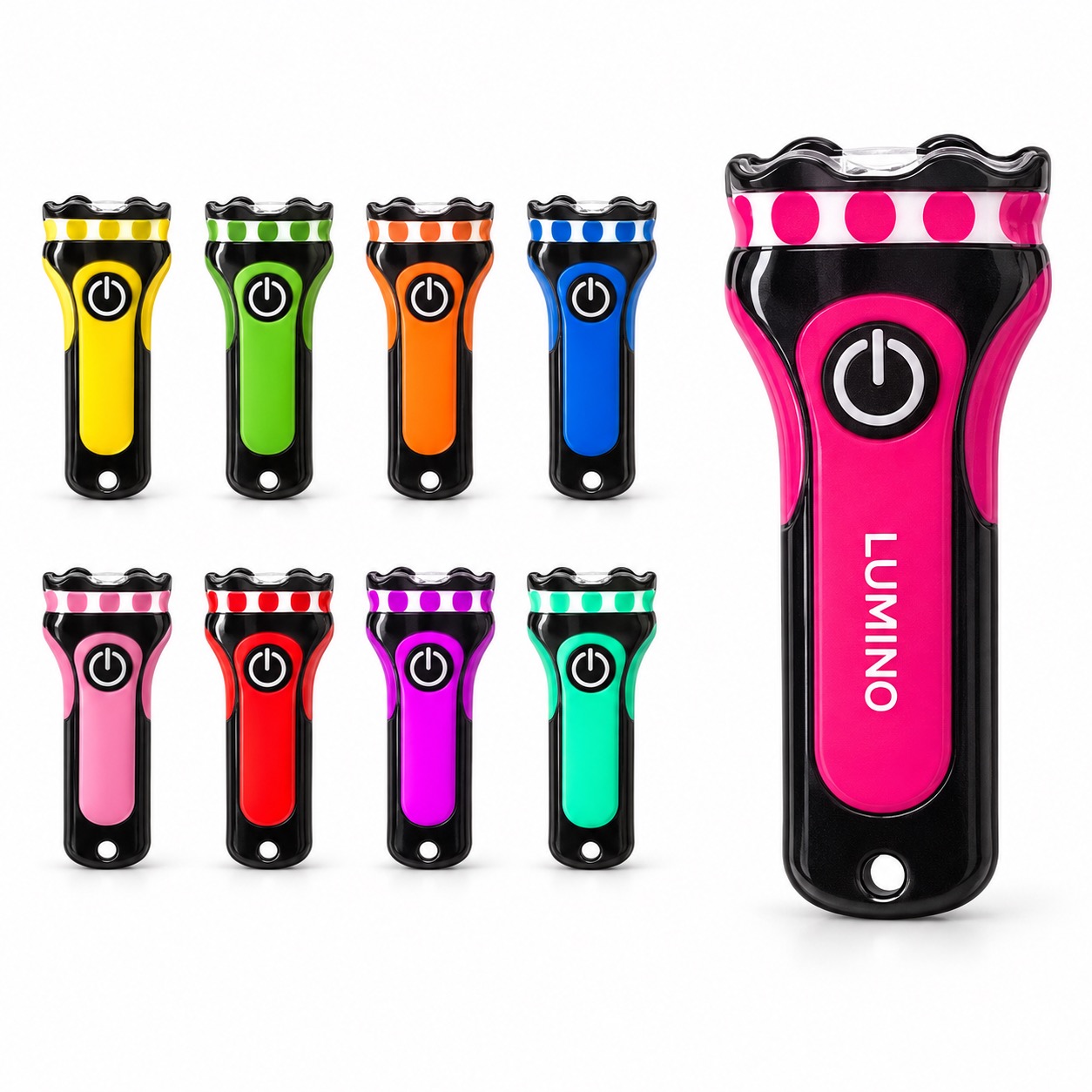 Magnetic PVC LED Flashlight Keychain and Fridge Magnet