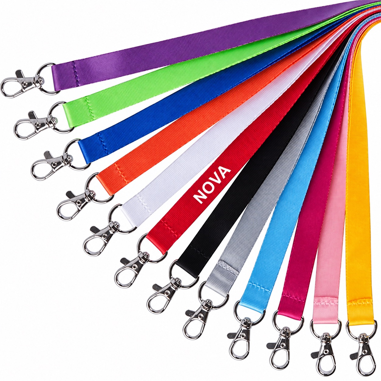 Detachable Buckle Polyester Lanyard with Full Color Imprint — Polyester — Any-All Colors