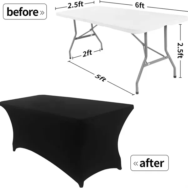 Nylon 6FT Dye Sublimation Tablecloth — Polyester — Any-All Colors
