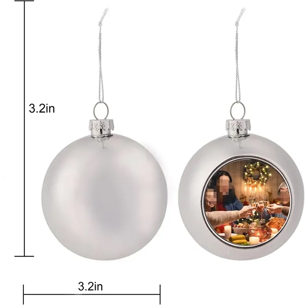 Shatter Resistant 3.2 Inch Plastic Holiday Hanging Ornament