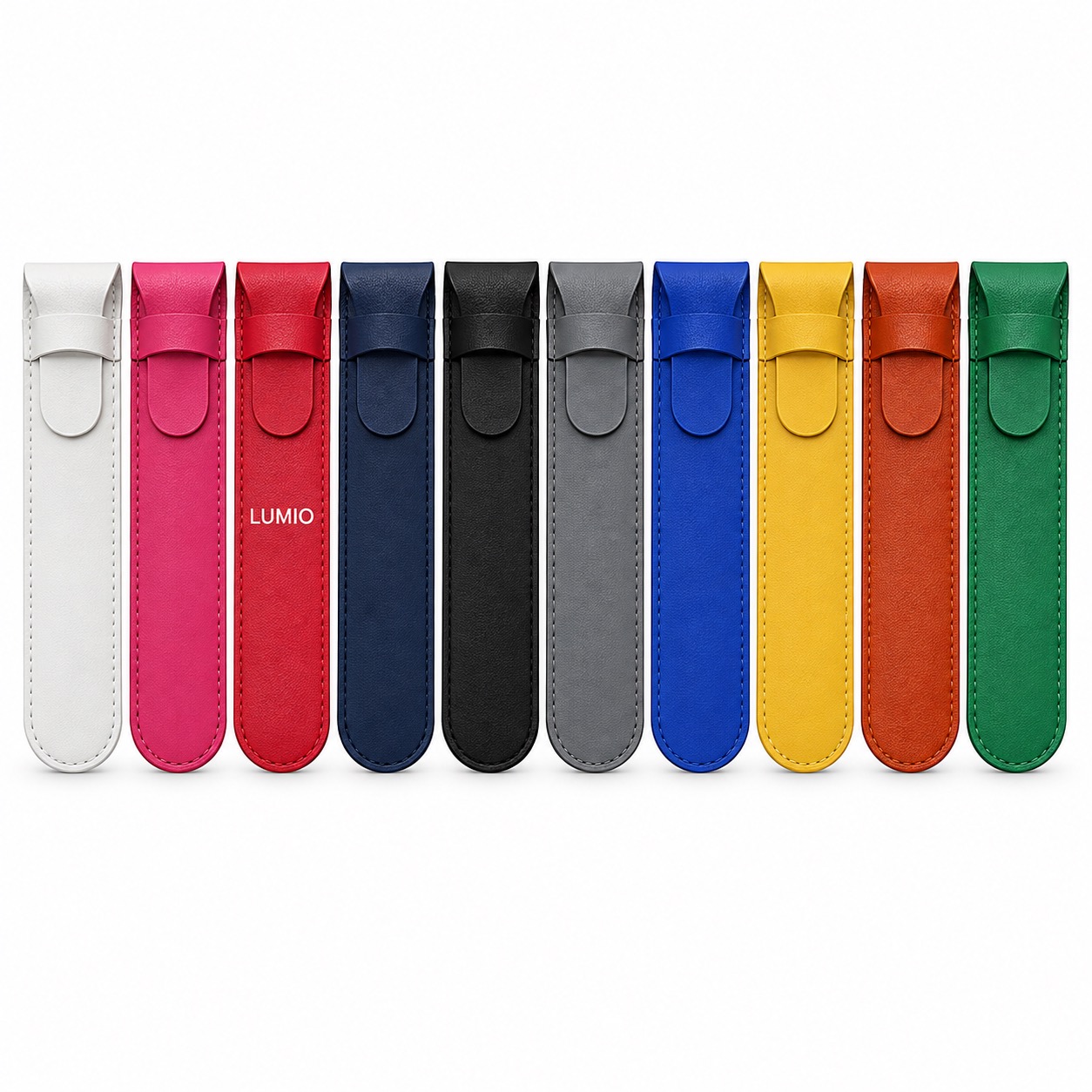 Compact Standalone Pen Holder in PU Leather
