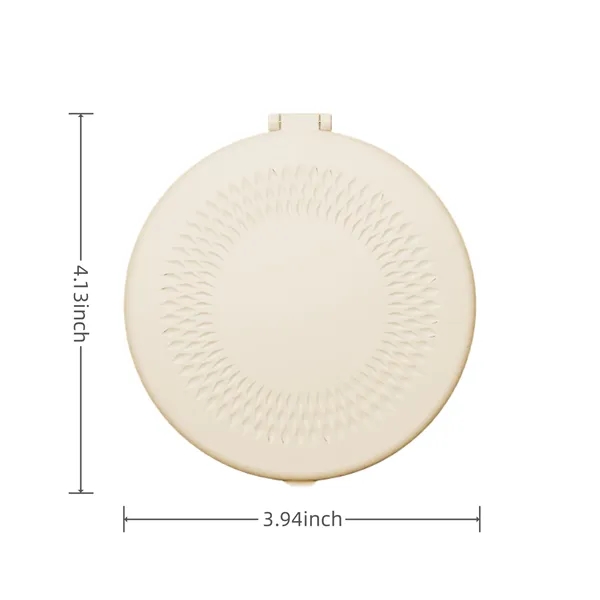 LED Foldable Makeup Mirror with Three Light Tones — Led Lights — White