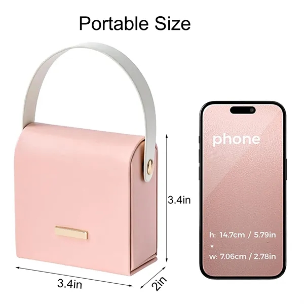 Travel Leather Jewelry Organizer with Soft Fabric Lining