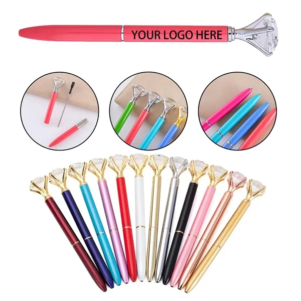 Metal Crystal Diamond Writing Pen 0.7mm Tip