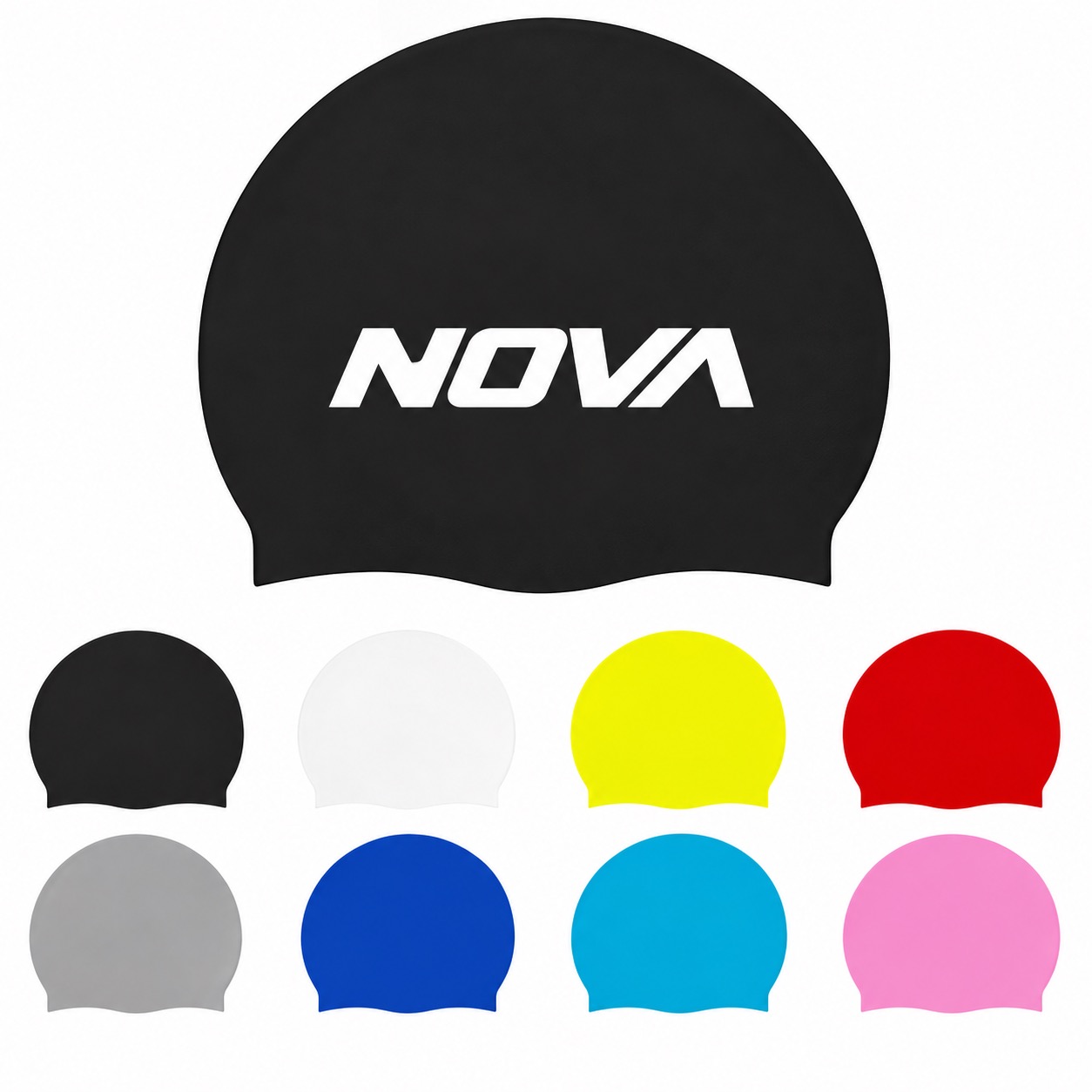 Durable Silicone Swim Cap 9.06 x 7.87 x 7.28 Inches
