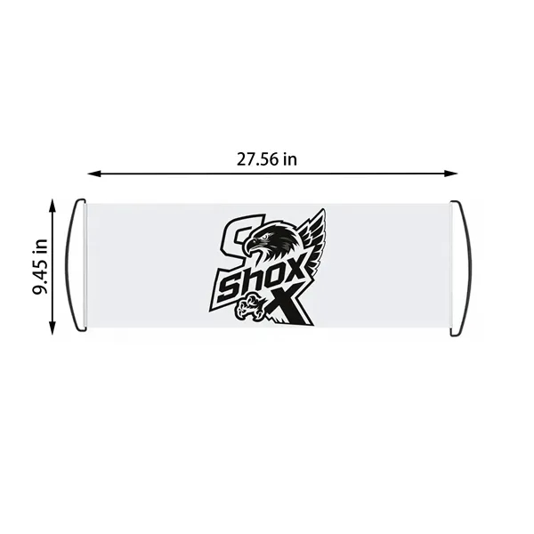 Weather Resistant PET Handheld Banner with Grommet Holes