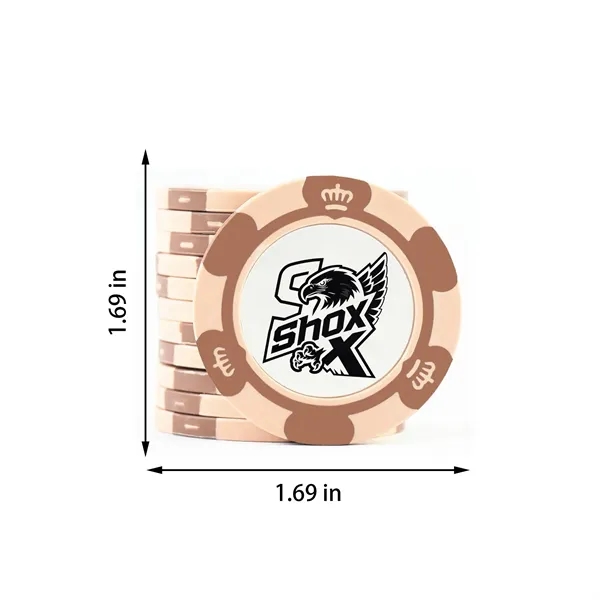Custom Full-Color 1.69-Inch Ceramic Poker Game Chips