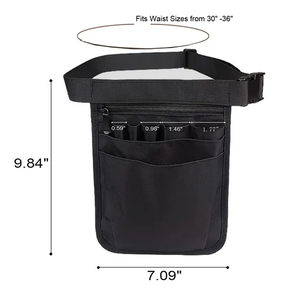 Lightweight Oxford Work Waist Pouch for Stylists