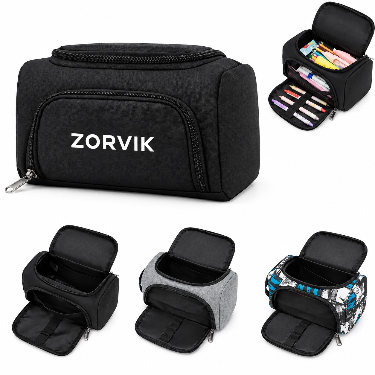 Spacious Portable Organizer Pouch for School Supplies