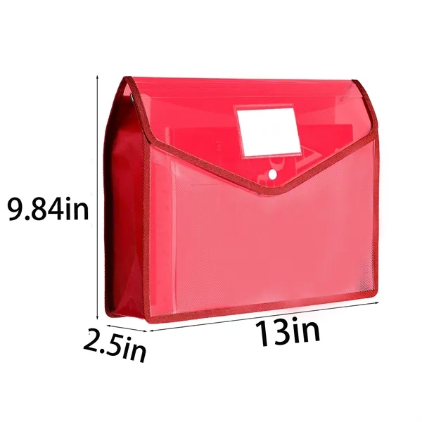 A4 Transparent Waterproof Polypropylene Document Bag