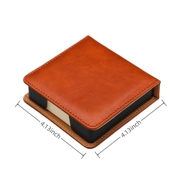 Portable PU Leather Note Holder with Lid