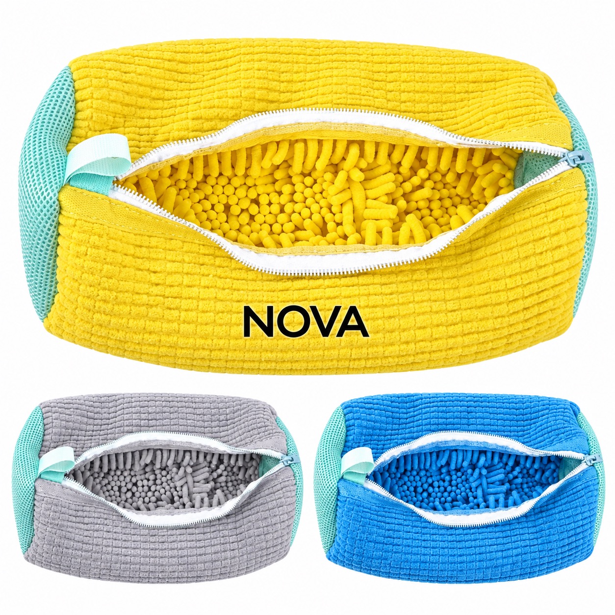 Shoe Washing Bag with Plush Lining